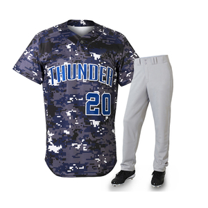 Nouvelle conception multiple personnalisée 100% polyester respirant uniforme de baseball à séchage rapide pour adultes uniforme de baseball de qualité supérieure - Product Image 5