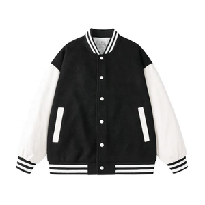 เสื้อแจ็กเก็ตเบสบอลแฟชั่นใหม่เสื้อแจ็กเก็ตสีขาวใส่ได้ทั้งชายและหญิง - Product Image 4