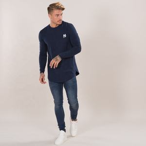 Gran oferta de camiseta para hombre, diseño único, logotipo personalizado, Camiseta lisa de manga larga de secado rápido ajustada, camisetas deportivas para hombre - Product Image 2