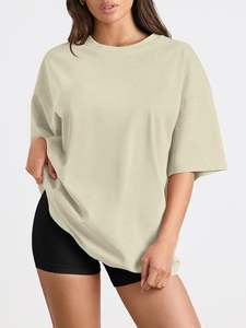 Camiseta de algodón de moda para mujer, ropa ecológica de manga corta con estampado OEM personalizado para pedidos al por mayor - Product Image 2