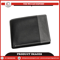 Portefeuille en cuir véritable de qualité supérieure, vintage, luxueux, pour homme, design élégant, protection RFID, fin, imperméable, rayé, fait main