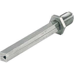 Square Pin FDW Profile 8 X 80 mm Iron Galvanized M12 X 1.25 HOPPE Split <b>Raincoat</b> Fastener - Product Image 1