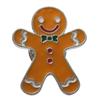 Broche de noël en métal personnalisé en émail doux, broches et épingles de noël, vente en gros