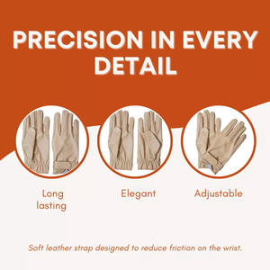 Gants d'équitation pour hommes de haute qualité, chauds, antidérapants, en cuir véritable, GANTS D'ÉQUITATION POUR CHEVAL EN TOUTES TAILLES - Product Image 2