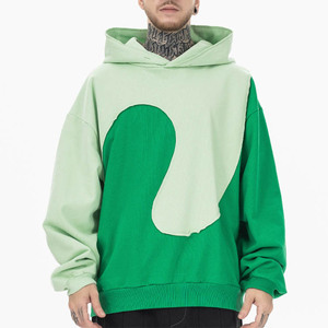Alta calidad 500 GSM algodón grueso peso pesado 100% venta al por mayor bordado alta calidad 2024 sudaderas con capucha - Product Image 5
