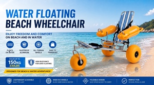 <span class=keywords><strong>Silla</strong></span> de Ruedas Anfibia para Playa, <span class=keywords><strong>Silla</strong></span> de Ruedas Flotante con Ruedas Inflables y Marco de Aluminio para Playa de Arena y <span class=keywords><strong>Piscina</strong></span> - Product Image 5