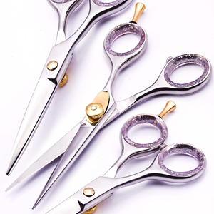 Ciseaux de salon de coiffure en acier inoxydable de taille personnalisée OEM avec pointe de lame tranchante pour coiffure quantité minimale de commande 5 pièces - Product Image 1