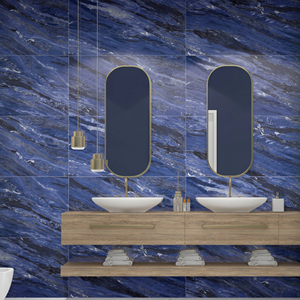 Azulejos de Porcelana Esmaltada de Alto Brillo con Diseño Italiano JOKUL Cobalto - Product Image 1