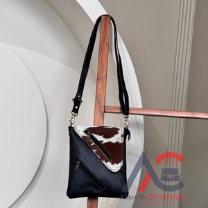 El mejor vendedor, bandolera de piel de vaca con patrón occidental, multiusos, recién llegados, bolsos elegantes, bandoleras de lujo Unisex para uso de mujer - Product Image 1