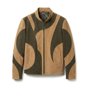 Men Casual <b>Suede</b> <b>Leather</b> <b>Jacket</b> Made From Premium Genuine <b>Suede</b> Featuring Durable Stitching Functional Pockets - Product Image 1