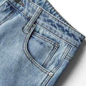 Vente en gros de pantalons en denim 100% coton personnalisés avec fermeture éclair et braguette pour hommes - Product Image 5