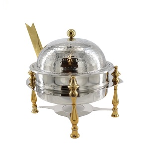 Diseño Simplem, cazuela hecha a mano de acero inoxidable con tapa, sombra plateada, espejo pulido, suministros de aspecto atractivo - Product Image 4