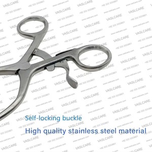 Crochet rétracteur cérébellaire auto-retenant en acier inoxydable manuel |   Instrument chirurgical orthopédique vétérinaire autoclavable - Product Image 5