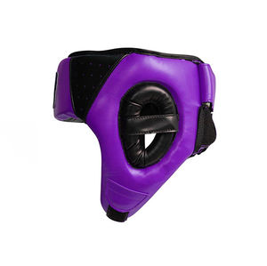 Casco de Boxeo de Cuero Premium con Protección Facial Grande de Velcro para Artes Marciales, MMA, Kickboxing - Protector de Cabeza - Product Image 2