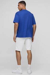 T-shirts d'été personnalisés pour hommes T-shirts pour hommes de couleur unie T-shirts Streetwear à la mode épaisse en tissu de coton - Product Image 2