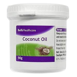 Bells Coconut <b>Oil</b> 90g <b>Carrier</b> <b>Oil</b> - Product Image 1