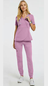 Ensemble d'uniformes de gommage en coton Polyester pour femmes | Ensembles d'uniformes de gommage pour personnel d'infirmière | Logo personnalisé - Product Image 4