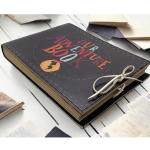 Notre album photo d'aventure, cadeau d'anniversaire, journal de voyage, scrapbook et junk journal, livre de souvenirs fait main, 10x7 pouces - Product Image 5