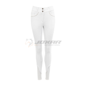 Culottes d'équitation pour femmes avec logo personnalisé, coupe ajustée, durables, légères, respirantes, pantalons d'équitation pour femmes - Product Image 4
