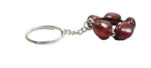 LLavero de cristal de ágata cornalina roja de alta calidad, llavero de piedra caída, llavero de piedra china, regalo para mujer, venta al por mayor - Product Image 5