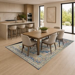 <b>RUGS</b> DEPOT LXDP-0622 Wholesale Multicolor Neutral Marble Effect Digital Printed Machine Washable Chenille Area <b>Rug</b> <b>Non</b> <b>Slip</b> - Product Image 4