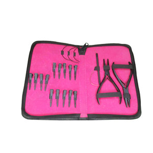 Kits de extensión de cabello con Herramientas Sostenibles de acero inoxidable con clips de agujas tipo C para trabajo de salón - Product Image 2