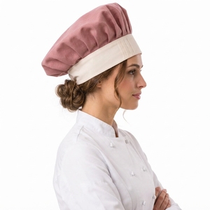 Premium Women <b>Chef</b> Cap Cotton Blend Kitchen <b>Hat</b> Breathable Fabric Comfortable Fit Professional Culinary Restaurant Workwear OEM - Product Image 5