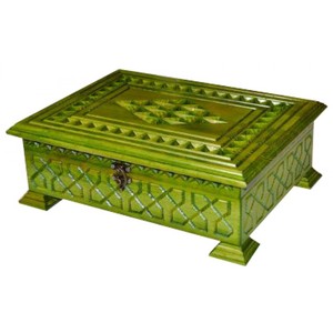TS036 AYFA BASIN - Caja de Madera Tallada de Lujo, Tamaño Mediano, con Forma de Pluma, Set de Corán, Versión de 7.1-16 GB, en Stock - Product Image 6