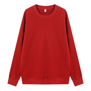 Sweat-shirt unisexe vert à col rond, coupe ample, en coton tricoté, couleur unie, sweats à capuche et sweat-shirts pour hommes - Product Image 5