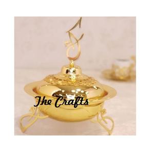 Nouveau design de plat de riz en métal ensemble de service de 2 tailles différentes vaisselle de fête de mariage classique - Product Image 5