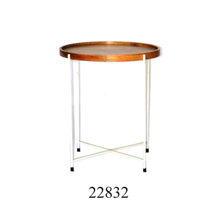 MDF Metal and <b>Wooden</b> <b>Top</b> Coffee <b>Table</b> Side <b>Table</b> Manufacturer of Aluminum Furniture Coffee End <b>Tables</b> - Product Image 4