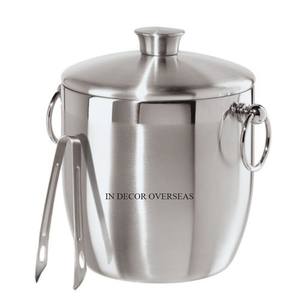 ถังแช่เครื่องดื่มถังน้ำแข็งสแตนเลสขัดเงาสีเงินดีไซน์เรียบง่าย - Product Image 6