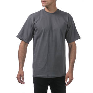 Camiseta Casual de Cuello Redondo para Hombre Pro Club, 100% Algodón, Gruesa, Ecológica, de Secado Rápido, Ajuste Holgado, Manga Corta para Adultos - Product Image 4