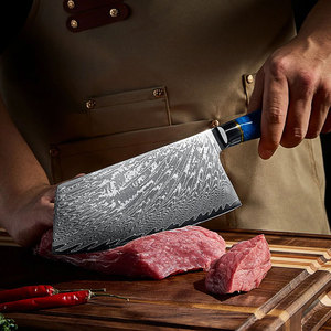 Couteau de cuisine à lame droite en acier Damas de haute qualité, écologique, vendu directement par l'usine, adapté aux lave-vaisselle - Product Image 3