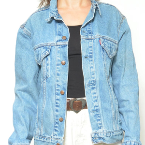 Chaqueta Vaquera Vintage 90s Acid Wash Classic Trucker Style Transpirable y con Aire Acondicionado para Todas las Estaciones - Product Image 1