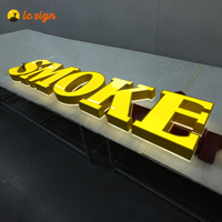 Lettres en relief LED personnalisées en gros, lettres éclairées par l'avant, enseignes électroniques, signalétique lumineuse 3D pour les devantures de magasins commerciaux