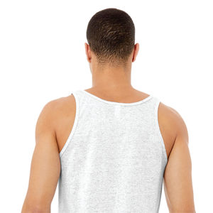 Side Seamed Retail Fit 100% Airlume Combed and Ring Spun Cotton 32 Single 4.2 oz Ash Unisex Jersey Tank - Product Image 6