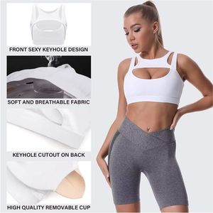 Vente en gros de soutien-gorge de sport pour femmes avec fermeture éclair pour entraînement, course à pied, soutien-gorge de sport rembourré - Product Image 5