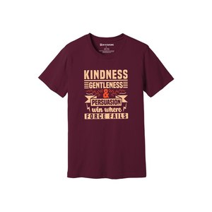 เสื้อยืดลำลองผ้าฝ้าย100% พิมพ์ลายมีธีม3D ความกรุณามี12สีให้เลือก160-180การออกแบบที่ปรับแต่งได้ตามต้องการ - Product Image 1