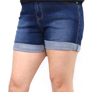 Venta caliente Multi-Pocketed Women Jeans Summer Elastic Blue Denim Cargo Jean Short Venta al por mayor para mujeres - Product Image 2