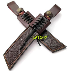 Nuevo cuchillo de caza para acampar al aire libre, cuchillo de caza multifuncional portátil con cubierta de cuero en Material de alta calidad Oem - Product Image 3