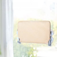 Hamac pliable sans fil à motif solide avec 4 ventouses, lits confortables pour chats.