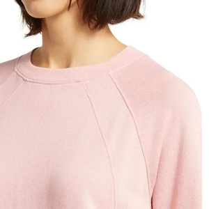 Venta al por mayor de sudaderas con capucha personalizadas de las mujeres de alta calidad liso de gran tamaño de cuello redondo de invierno de algodón polar transpirable sudaderas - Product Image 4