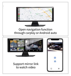 Radio de coche <span class=keywords><strong>Android</strong></span> de 10,26 pulgadas, inalámbrica, Carplay, navegación GPS para coche, unidad Carplay, compatible con <span class=keywords><strong>Bluetooth</strong></span>, FM, USB - Product Image 4