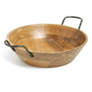 Cuenco de madera natural desechable hecho a mano para servir en cocina de comedor Regalo de negocios de estilo bohemio de calidad superior de la India - Product Image 1