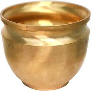 Purest Bronze 18 cm Wok de cocina hecho a mano tradicional Pongal Gundu Pot para platos - Product Image 1