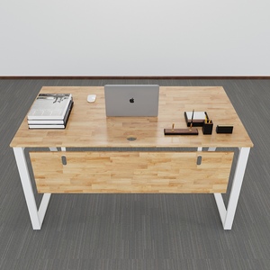 Escritorio Moderno Minimalista MConcept HBMC006 de 140x80 cm con Patas de Hierro Ensambladas y Material MDF para Dormitorio - Product Image 2