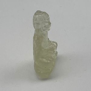 Buda de cristal del desierto libio Natural tallado raro LDG calavera tallada a mano calavera bellamente tallada calavera - Product Image 3