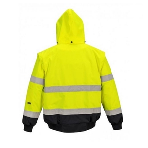 Personalizado al aire libre a prueba de viento grueso profesional desmontable invierno e impermeable abrigo de trabajo personalizado ropa de trabajo de los hombres chaqueta de seguridad de nieve - Product Image 3