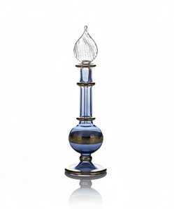 Bouteille en verre rechargeable faite à la main |   Flacon de parfum artisanal de luxe en or 24 carats pour huiles essentielles, tailles 2ml-12ml, direct usine - Product Image 1